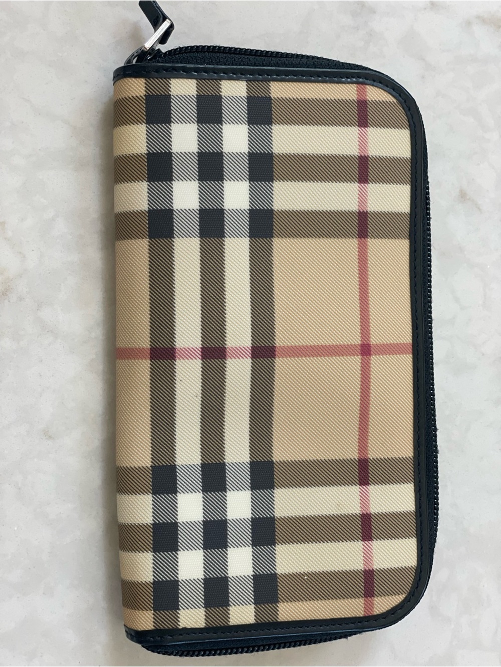 Vintage Burberry Nova Check Zip Wallet - Picture 3 of 5